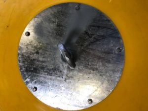 The load plates on our Standard compensation buoys are bolted into molded in inserts in 5 places. 